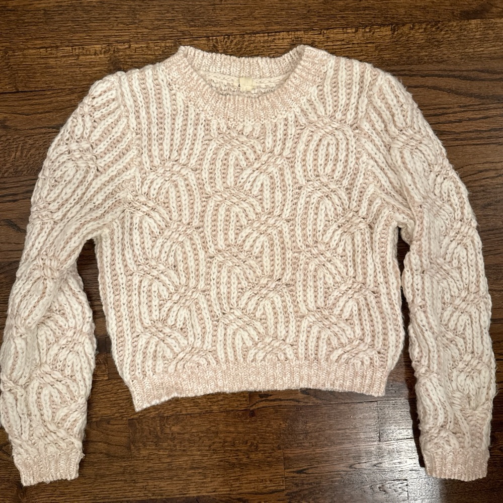 Cable Knit Cream Sweater